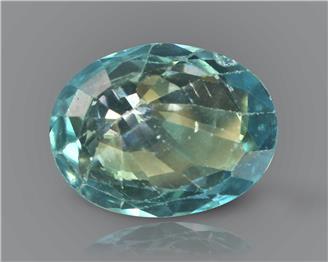 Blue Zircon Natural Certified 3.86 carats (DIN 90271 )